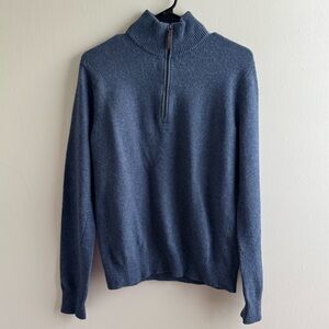 Banana Republic Blue Zip Up Sweater